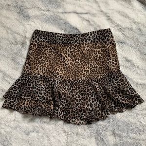 19 Cooper animal print mini skirt